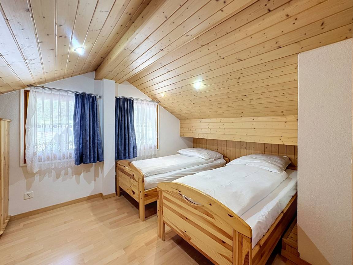 Une des chambres à lits jumeaux